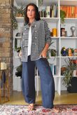 Lagen Relaxed Barrel Pant Navy